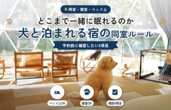 犬と泊まれる宿の同室・寝室・ベッド上ルール